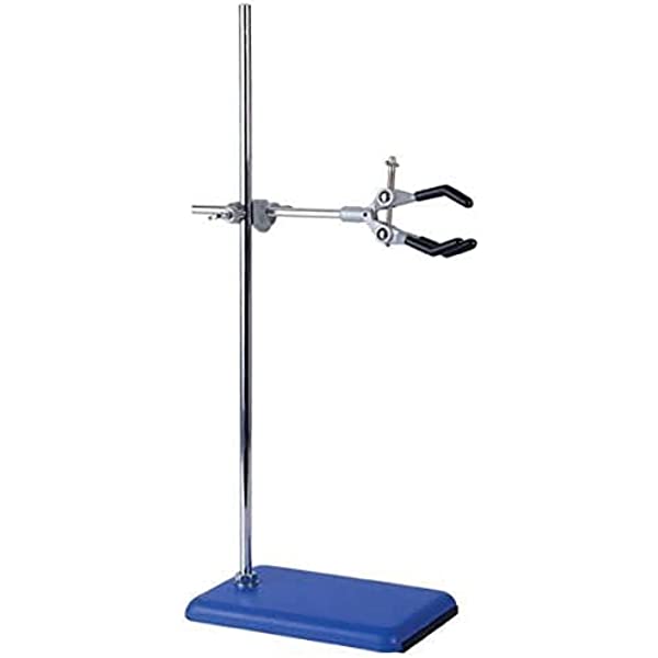 blue-mild-steel-burette-stand-with-base-size-12-x-7-inch-model-101-06