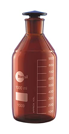borosil-reagent-bottles-narrow-mouth-with-i-c-glass-stopper-amber-capacity-1000-ml-1509029