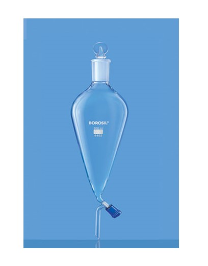 borosil-separatory-funnel-pear-shape-with-boro-lo-stopcock-and-i-c-glass-stopper-500-ml-6402024