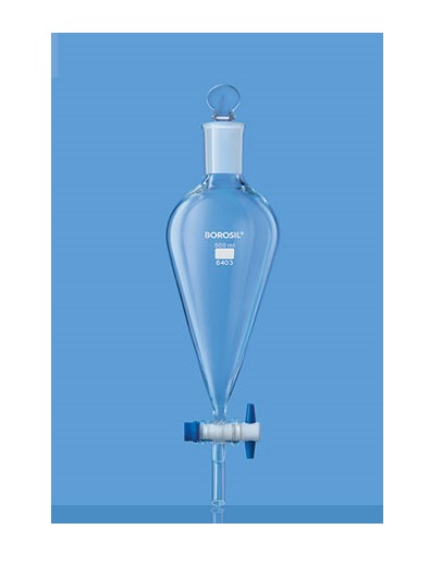borosil-separatory-funnel-pear-shape-with-ptfe-stopcock-and-i-c-glass-stopper-2000-ml-6403030