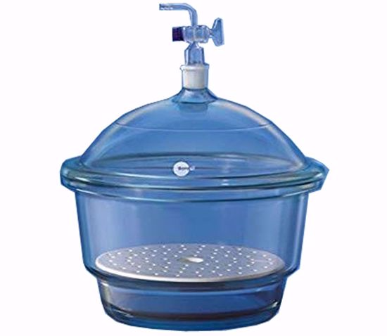 borosil-vacuum-desiccator-set-with-cover-porcelain-plate-100mm-3083041