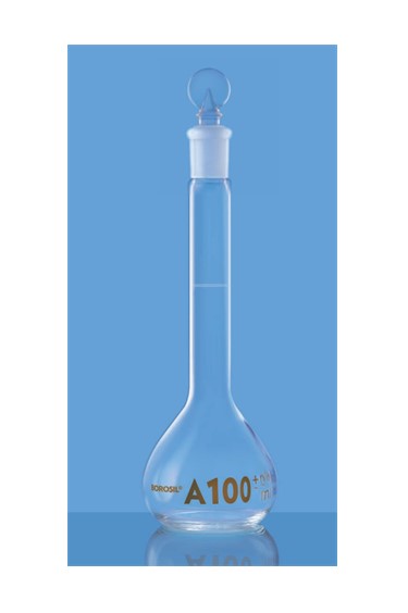borosil-volumetric-flask-class-a-narrow-mouth-clear-with-individual-calibration-certificate-1-ml-5640001