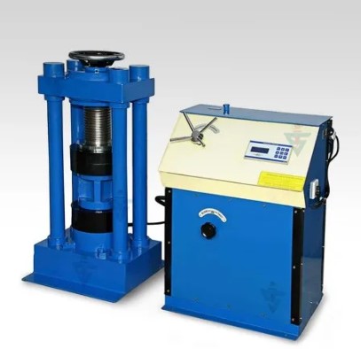 compression-testing-machine-hand-cum-electrically-operated-4-pillar-welded-type-250-kn