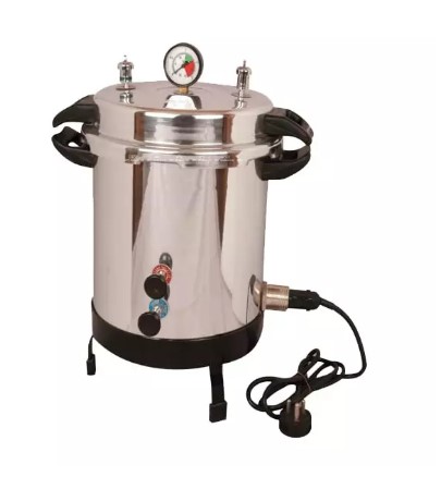 droplet-aluminium-electric-vertical-autoclave-six-wing-nut-size-with-capacity-21-ltrs