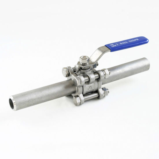 forged-c-s-a-105-ball-valve-with-welded-nipple-100mm-long-800-15-mm-50-mm