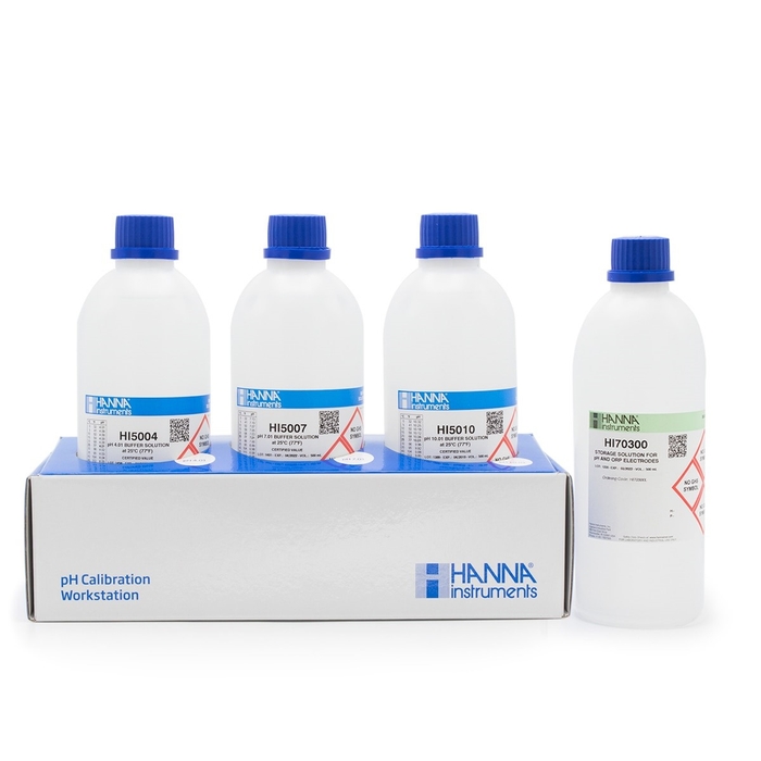 hanna-hi54710-10-ph-4-01-7-01-and-10-01-technical-calibration-solutions-with-electrode-storage-solution-4-x-500-ml
