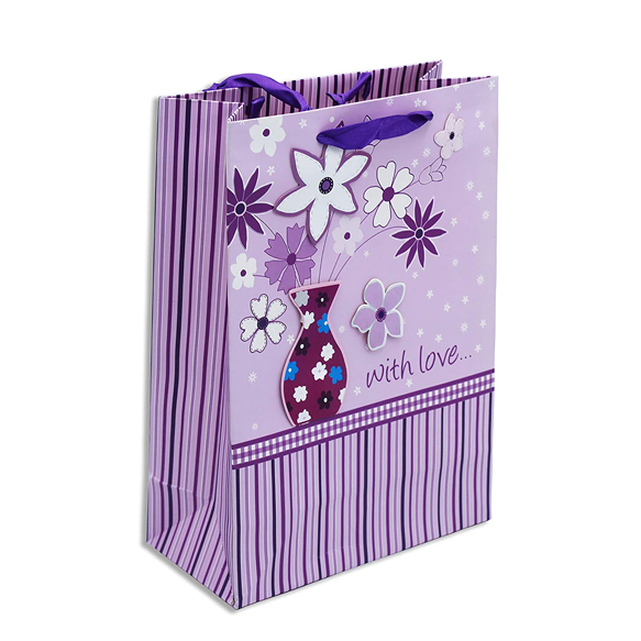 ilife-gift-bags-26-8-x-9-x-19-cm-12-pcs-paper-gift-bags-purple