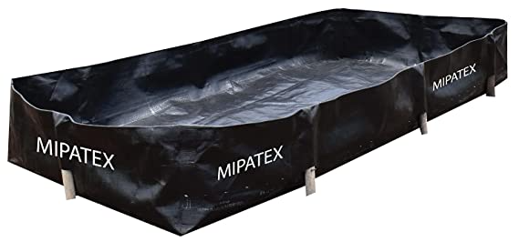 mipatex-azolla-cultivation-bed-10ft-x-4ft-x-1ft-hdpe-250-gsm-waterproof-garden-growing-bed-aquatic-fern-uv-stabilized-grow-bed-black