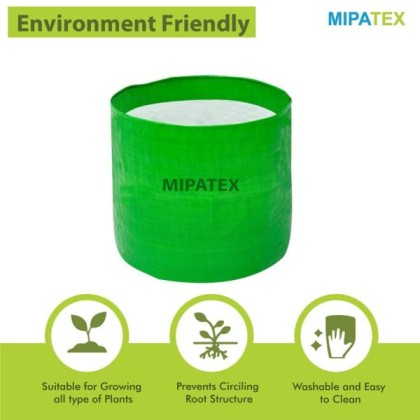 mipatex-plant-grow-bags-12in-x-15in-terrace-gardening-vegetable-planting-pots-woven-fabric-leafy-fruits-growing-containers-green-pack-of-4