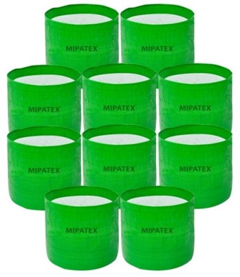 mipatex-plant-grow-bags-6in-x-6in-terrace-gardening-vegetable-planting-pots-woven-fabric-leafy-fruits-growing-containers-green-pack-of10