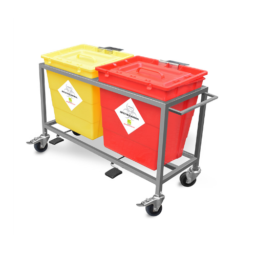 pack-of-2-waste-segregation-trolley-with-plastic-bin-30-ltr