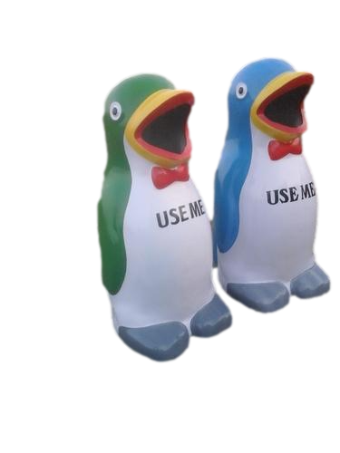 parth-frp-coloured-penguin-shaped-dustbin