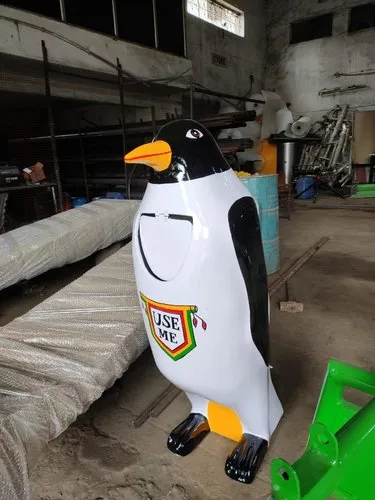parth-frp-penguin-shaped-dustbin-capacity-50-60-lit