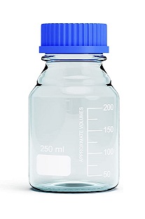 reagent-bottle-wm-blue-screw-cap-clear-glass-00250ml-with-ring-pouring
