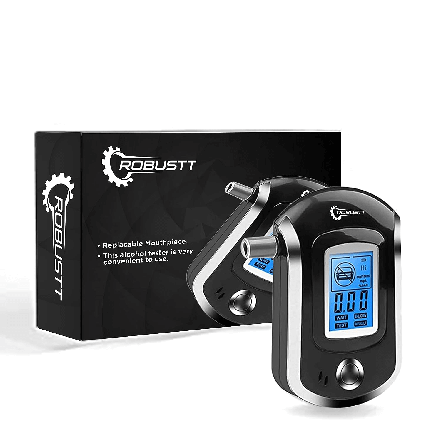 robustt-alcohol-tester-black-advance-digital-lcd-display-portable-breathalyzer-with-5-mouthpieces-model-2-pack-of-5