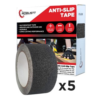 robustt-anti-skid-antislip-10mtr-guaranteed-x50mm-black-fall-resistant-with-pet-material-and-solvent-acrylic-adhesive-tape-pack-of-5