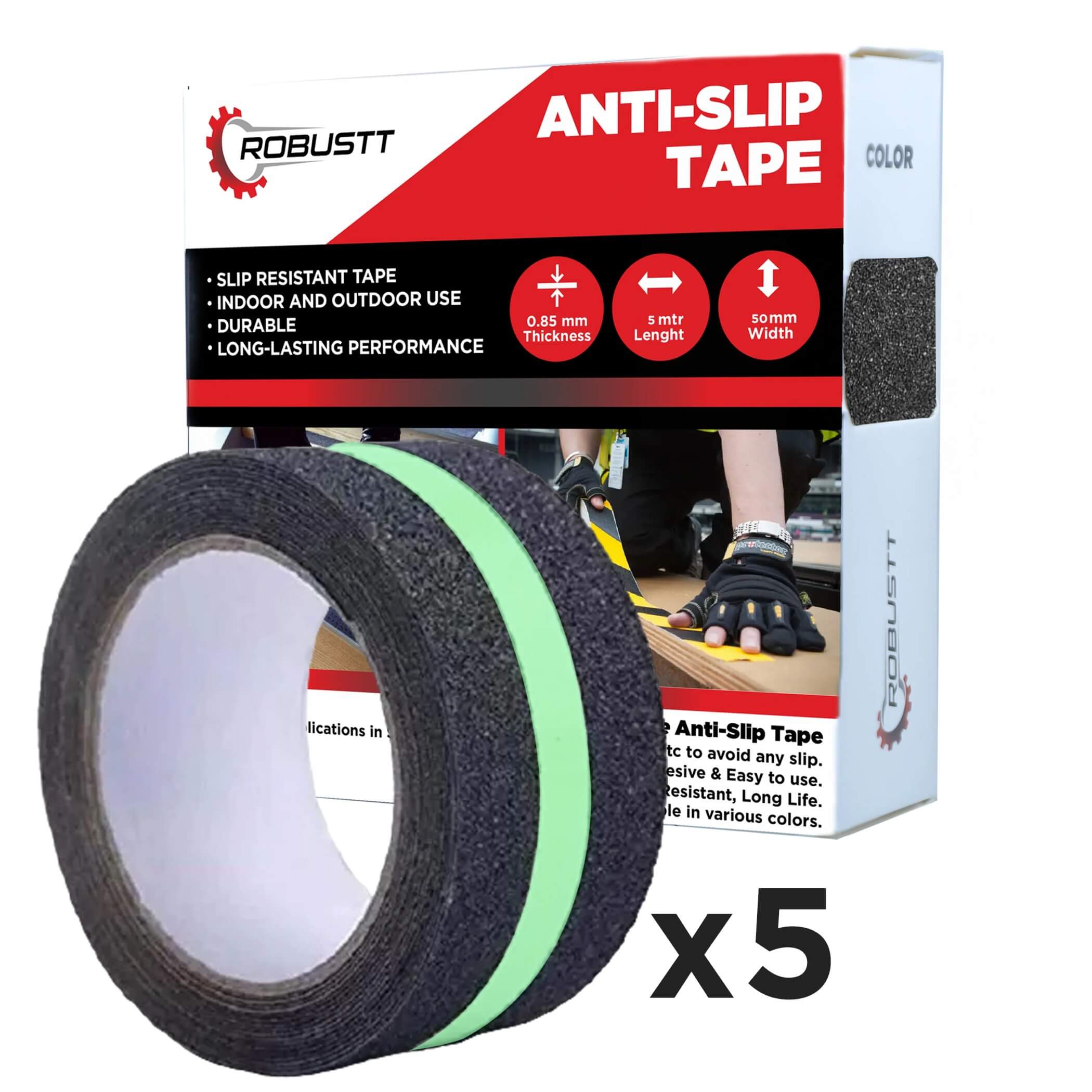 robustt-anti-skid-antislip-5mtr-guaranteed-x50mm-neon-fall-resistant-with-pet-material-and-solvent-acrylic-adhesive-tape-pack-of-5