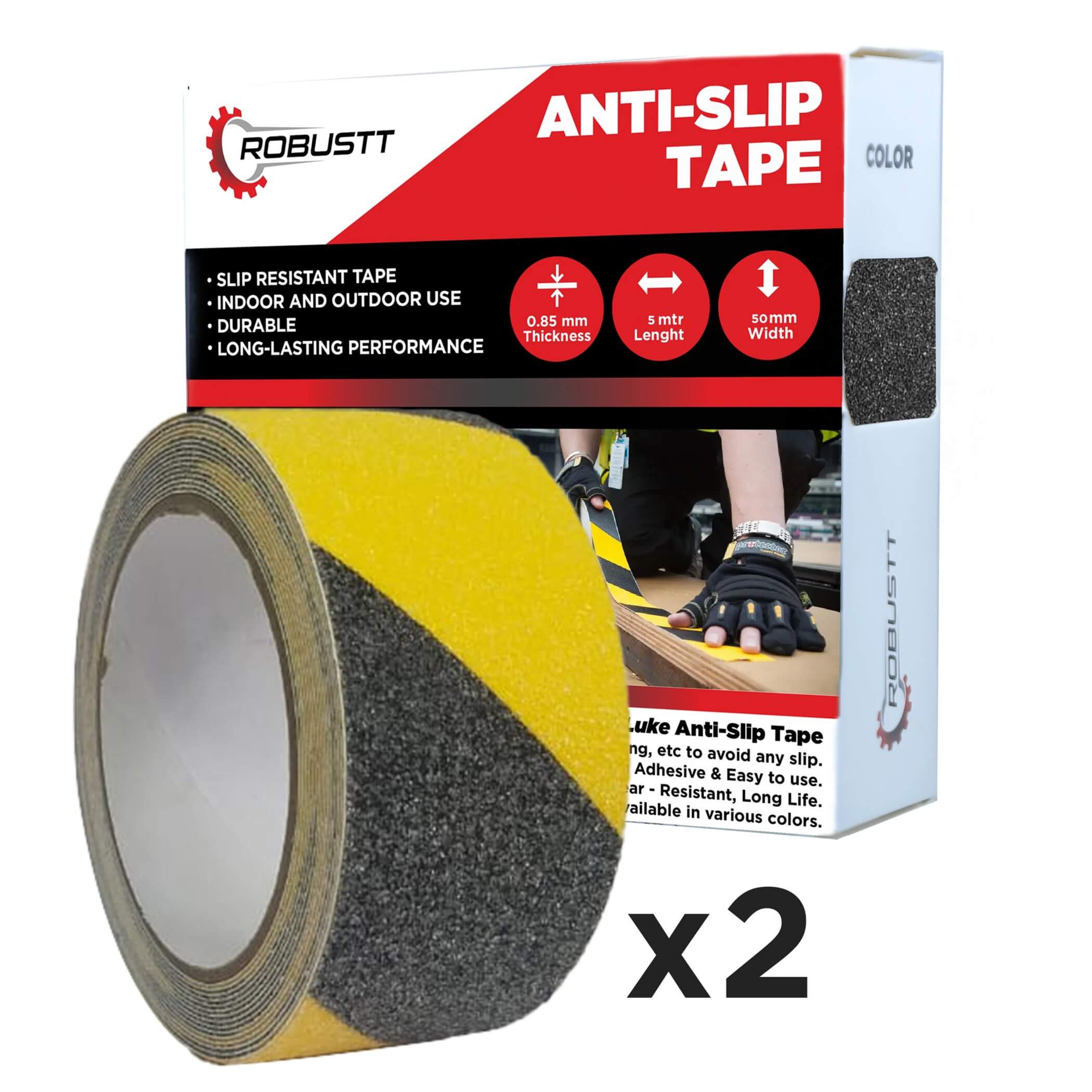 robustt-anti-skid-antislip-5mtr-guaranteed-x50mm-yellow-black-fall-resistant-with-pet-material-and-solvent-acrylic-adhesive-tape-pack-of-2