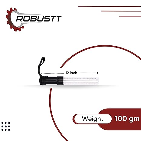 robustt-baton-light-stick-12-inch-non-rechargeable-with-front-torch-red-and-green-blink-and-magnetic-base-for-traffic-control-street-protection-wand-baton-pack-of-10
