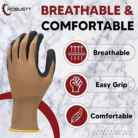 robustt-brown-on-black-nylon-nitrile-front-coated-industrial-safety-anti-cut-hand-gloves-for-finger-and-hand-protection-pack-of-20