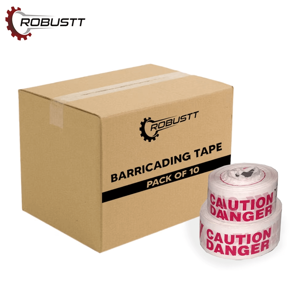 robustt-caution-tape-3-inches-x-130-mtr-white-red-pvc-material-barrication-tape-weather-resistant-warning-tape-pack-of-10