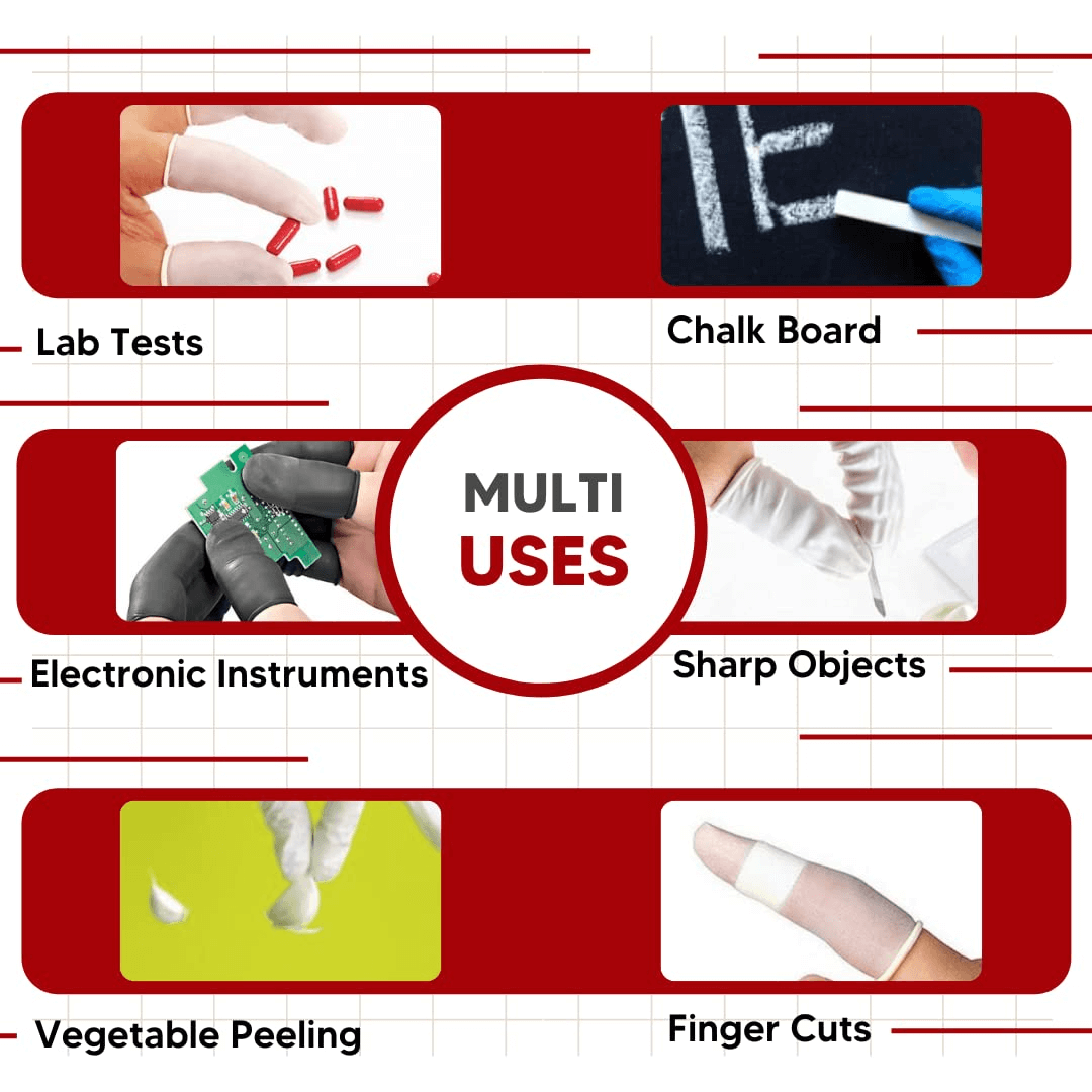 robustt-disposable-latex-finger-cots-safe-and-multipurpose-rubber-fingertips-protective-finger-gloves-144-pcs-multicolor