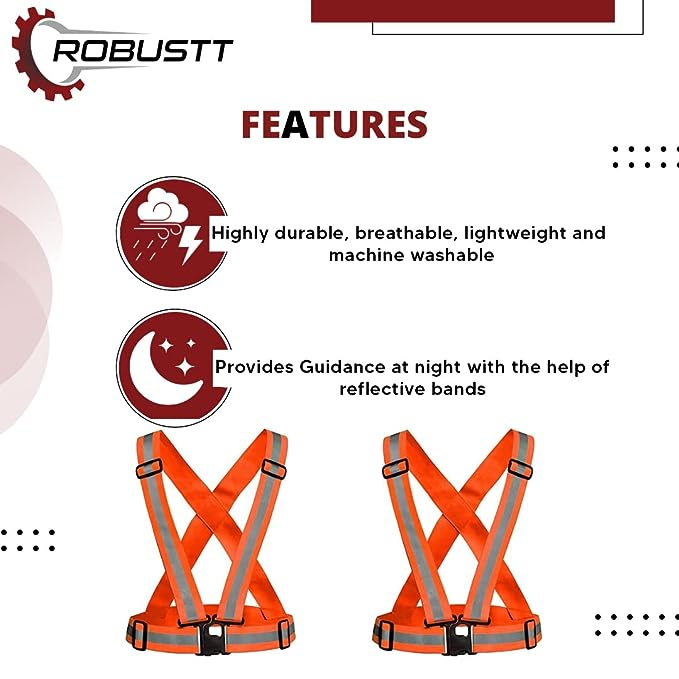 robustt-high-visibility-orange-protective-safety-reflective-vest-belt-jacket-night-cycling-reflector-strips-cross-belt-stripes-adjustable-vest-safety-jacket-pack-of-1