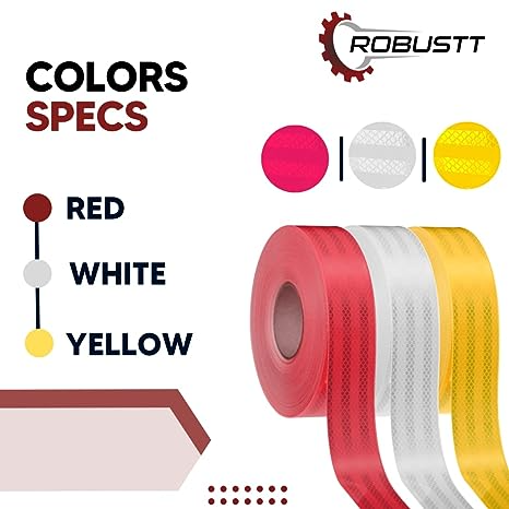 robustt-pet-material-diamond-cut-design-superior-reflectivity-crack-resistant-reflective-safety-tape-50mm-x-42-mtr-red-yellow-white-pack-of-3
