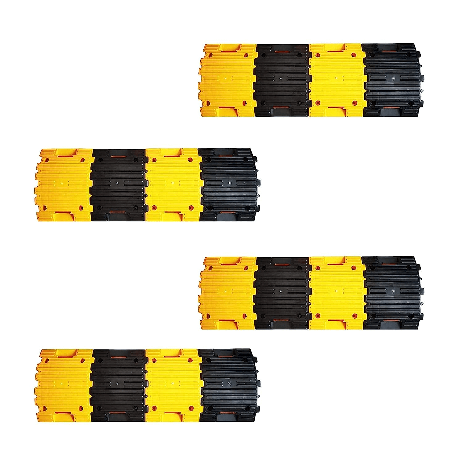 robustt-plastic-speed-bump-1mtr-50mm-road-reflectors-for-high-visibility-and-concrete-traffic-driveway-8-yellow-8-black-pieces-pack-of-4