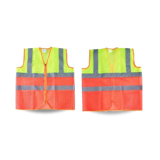 robustt-polyester-fabric-v-neck-dual-color-reflective-safety-jacket-safety-coat-for-traffic-sports-construction-site-pack-of-5