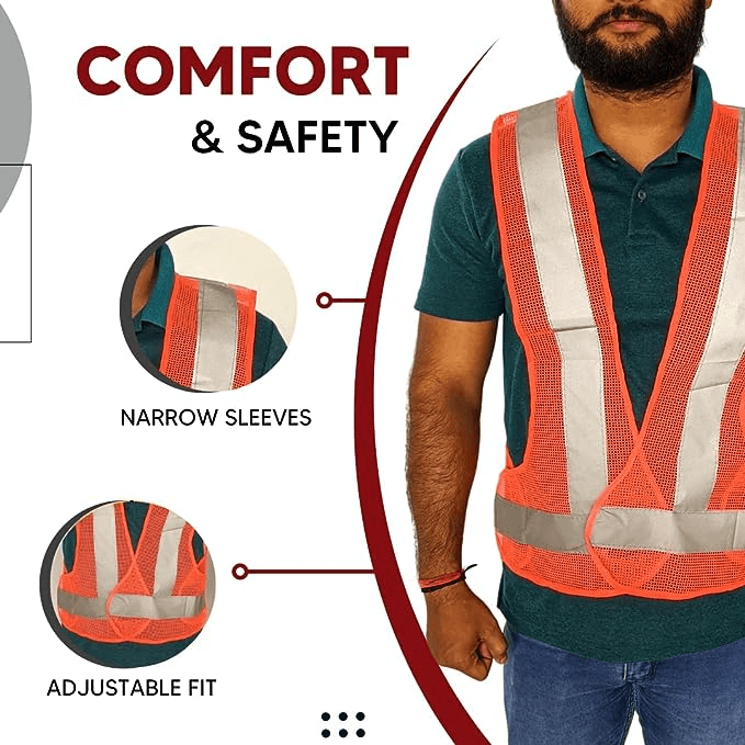 robustt-polyester-fabric-v-neck-orange-reflective-safety-jacket-safety-coat-with-velcro-closure-for-traffic-sports-construction-site-pack-of-5