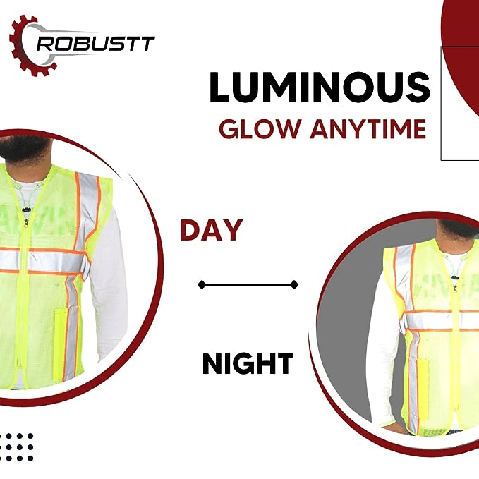 robustt-polyester-fabric-v-neck-reflective-safety-jacket-safety-coat-for-traffic-sports-construction-site-pack-of-10-green-zipper