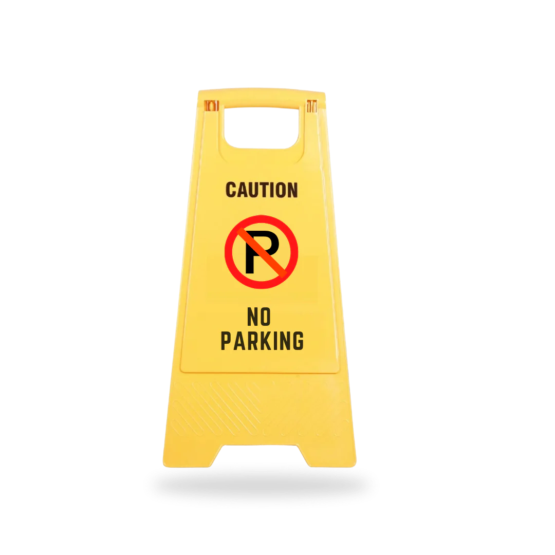 robustt-pp-material-caution-no-parking-sign-board-uv-resistant-size-62-x-30-cm-two-side-floor-sign-board-pack-of-1