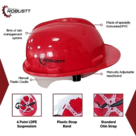 robustt-x-shree-jee-nape-type-adjusment-safety-red-helmet-construction-helmet-protection-for-outdoor-work-head-safety-hat-pack-of-5