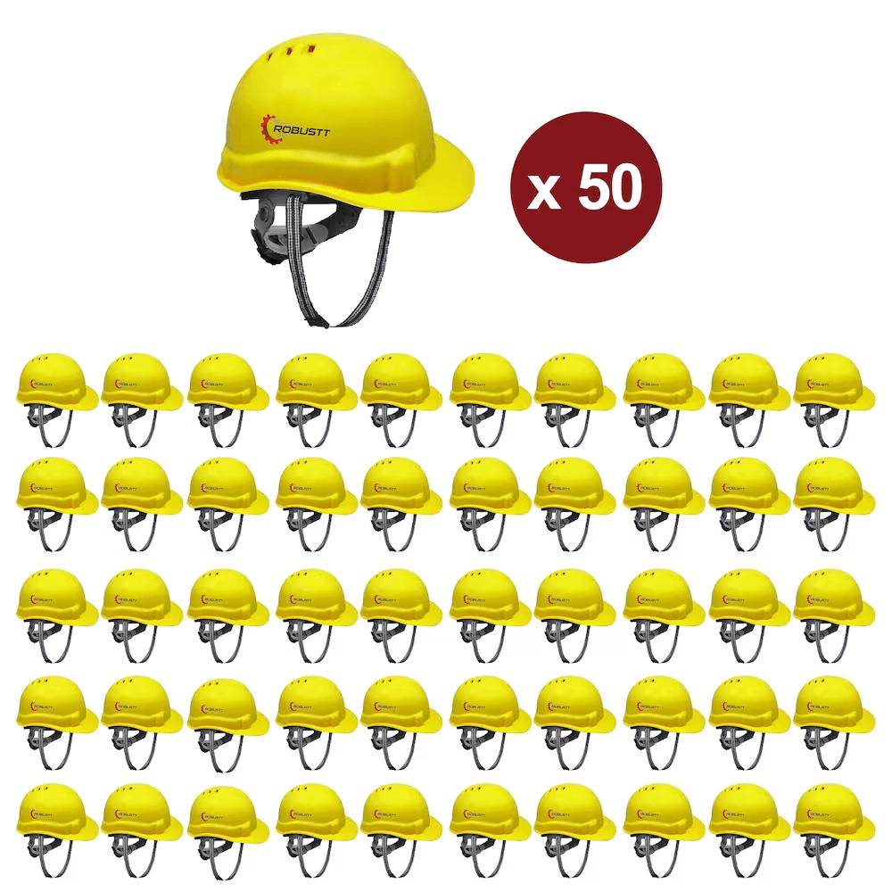 robustt-x-shree-jee-safety-helmet-executive-ratchet-type-adjustment-protection-for-outdoor-work-head-safety-hat-with-sweat-band-yellow-pack-of-50