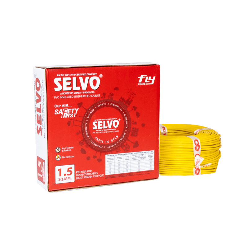 selvo-1-5-sq-mm-90-meter-pvc-insulated-multistrand-flame-retardant-yellow-copper-cable