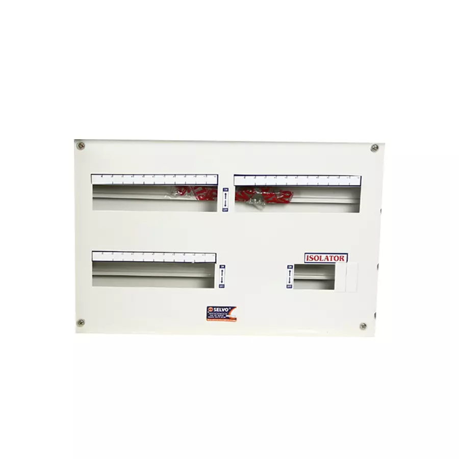 selvo-12-way-three-phase-neutral-tpn-double-door-distribution-board-with-door-earthing-gseltpn11042
