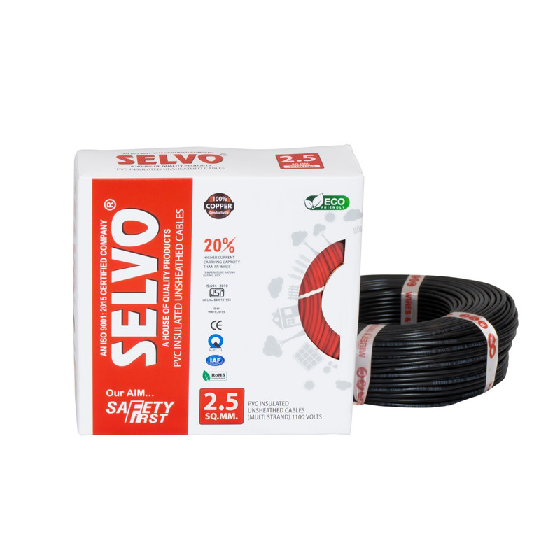 selvo-2-5-sq-mm-90-meter-pvc-insulated-multistrand-flame-retardant-black-copper-cable