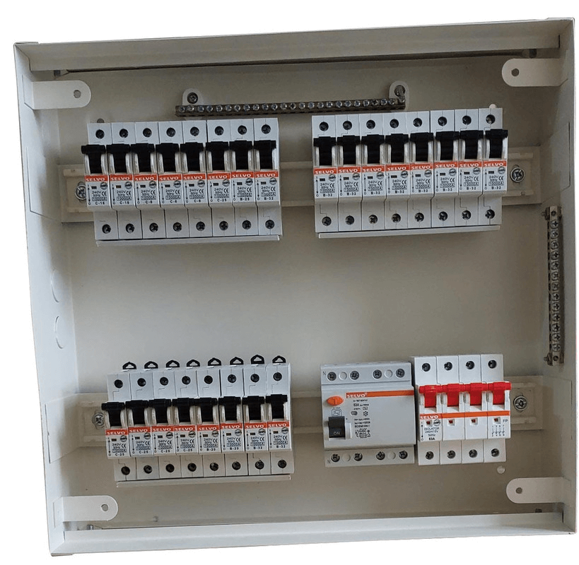 selvo-8-way-three-phase-neutral-tpn-double-door-distribution-board-with-door-earthing-gseltpn11041