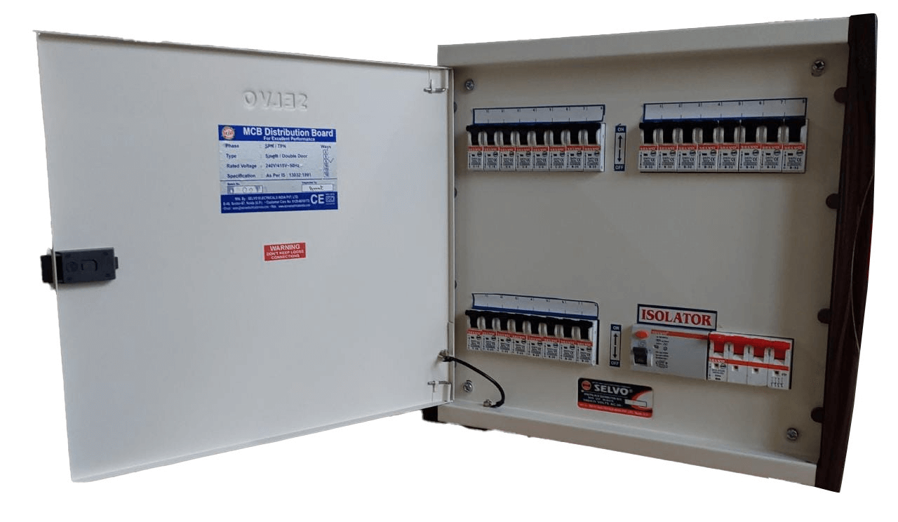 selvo-8-way-three-phase-neutral-tpn-double-door-distribution-board-with-door-earthing-gseltpn11041