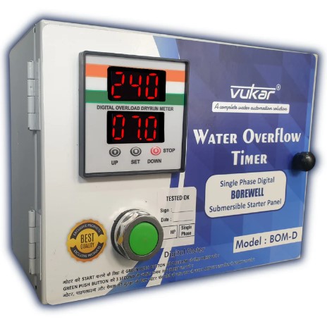 vukar-borewell-submersible-motor-0-5-hp-starter-board-with-dry-run-overload-protection-and-water-overflow-stop-timer-digital-submersible-pump-control-panel-bom-d1