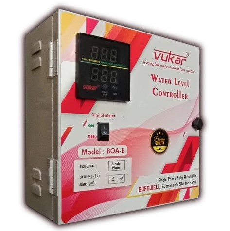 vukar-single-phase-digital-water-level-control-panel-board-0-75-power-with-dry-run-overload-voltage-protection-and-water-level-controller-with-sensor-boa-b1