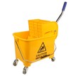 yellow-plastic-wringer-mopping-trolley