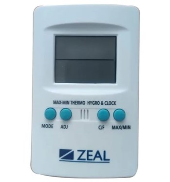 Zeal PH1000 Digital Thermo Hygrometer Colour white 1.5V AAA